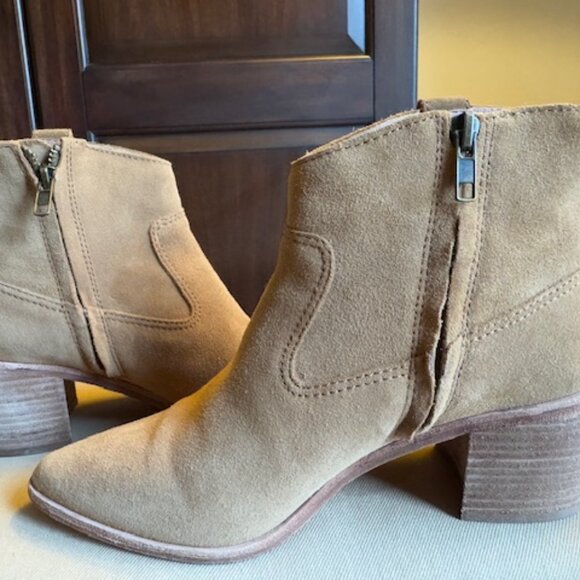 Madewell The Lonnie Boot‎ In Khaki Brown Suede Size 7.5 - Picture 6 of 7